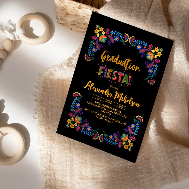 Convites Vamos Fiesta Graduação do partido mexicano (Criador carregado)