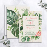 Convites Vamos Flamingle Pink 50th Festa de aniversário tro<br><div class="desc">O convite perfeito para uma divertida e elegante festa de aniversário 50ª, este design "Flamingle de Vamos" apresenta um belo tom de ouro e água tropical verde, embelezado com um belo flamingo. Com textos cor-de-rosa e verde em ambos os textos escritos à mão e na tipografia moderna sans serif, você...</div>