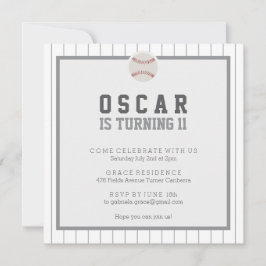 Convites Vamos jogar Festa de aniversário de baseball