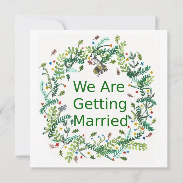 Convites Vamos nos casar (Frente)