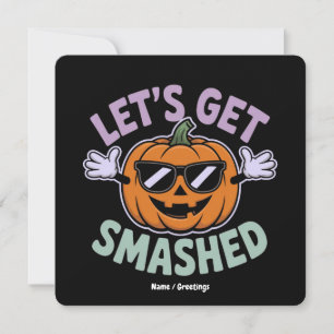 Convites Vamos nos esmagar no Halloween da fantasia da abób
