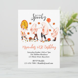 Convites Vamos Obter Fantasma Spooky Com Festa Amiga