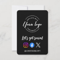 Vamos Obter site de mídia social Logotipo personal