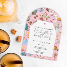 Vamos Par Chá Qualquer Arco De Aniversário De Idad