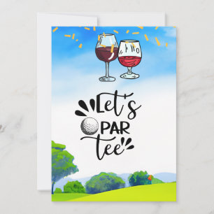 Convites Vamos Par Tear com Vinho