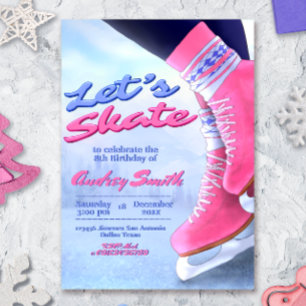 Convites Vamos Patinar - Patine Por Cima - Festa de Patinaç