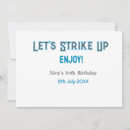 Convites Vamos sobe cinza azul feliz nome de 10 anos