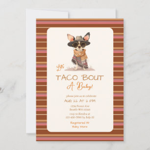 Convites Vamos Taco Bout a Chá de fraldas