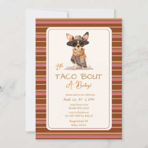 Convites Vamos Taco Bout A Chá de fraldas Fiesta