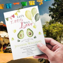 Vamos Taco Bout Love Chá de panela Avocado Fiesta