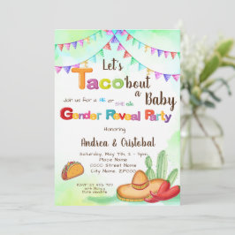 Convites Vamos Taco'sobre o tema Bebê Fiesta Revolução de G