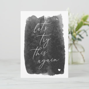 Convites Vamos Tentar Isso Novamente Em Preto Alterar O Car