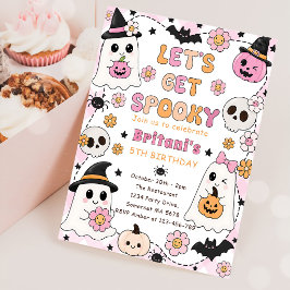 Convites Vamos ter um divertido Halloween infantil assustad