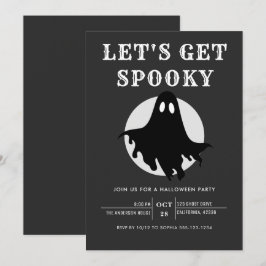 Convites Vamos Ter um Halloween Moderno e Assustador Convit
