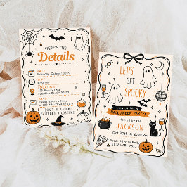 Convites Vamos Ter Uma Festa de Halloween Assustadora