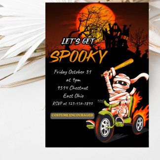 Convites Vamos Ter uma Festa de Halloween Assustadora