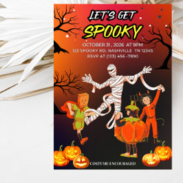 Convites Vamos Ter uma Festa de Halloween Assustadora