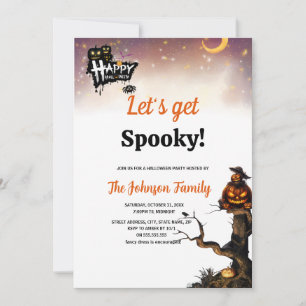 Convites Vamos Ter uma Festa de Halloween Assustadora em Fo