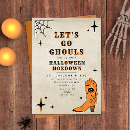 Convites Vamos Vai Ghouls Festa de Halloween Boot