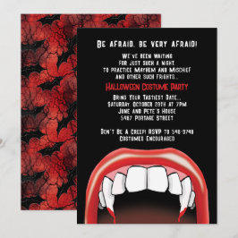 Convites Vampiro Dente do Halloween Red Sangue Festa