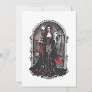 Convites Vampiro do Halloween 4, monstro assustador, horror