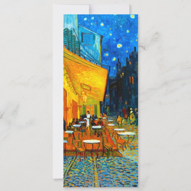 Convites Van Gogh Café Terrace à Noite (Frente)