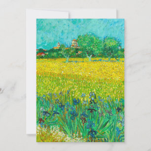 Convites Van Gogh Field com Irrises Perto de Arles