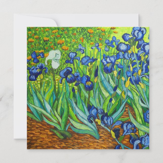 Convites Van Gogh Irises (Frente)