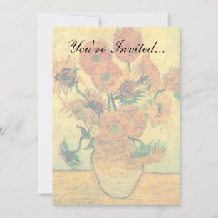 Convites Van Gogh - Natureza-morta com Vaso e Quinze Girass