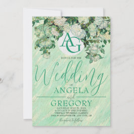 Convites Van Gogh Roses Wedding Invitation