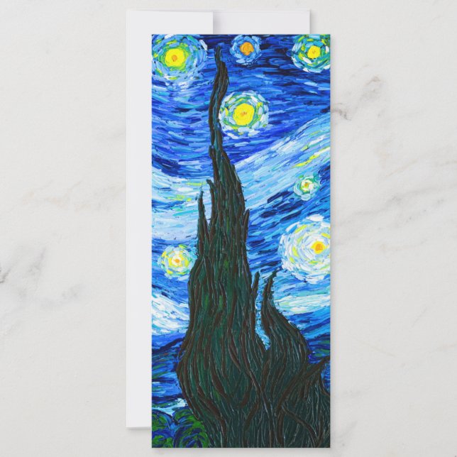 Convites Van Gogh Starry Night (Frente)