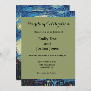 Convites Van Gogh Starry Night Classism Arte