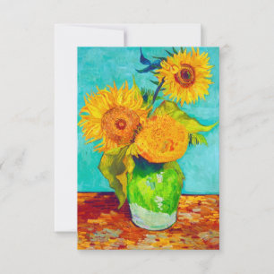Convites Van Gogh Sunflower 
