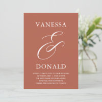 Vanessa Terracotta Modern Wedding