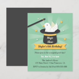 Convites Varinha Mágica e Pomba Mágica Festa de Aniversário