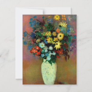 Convites Vase de Odilon Redon com Flores (1914)
