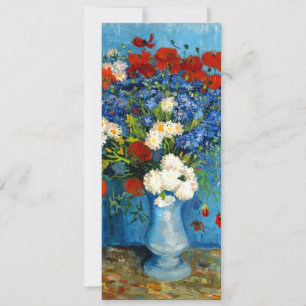 Convites Vaso com Centáureas e Papoulas de Van Gogh