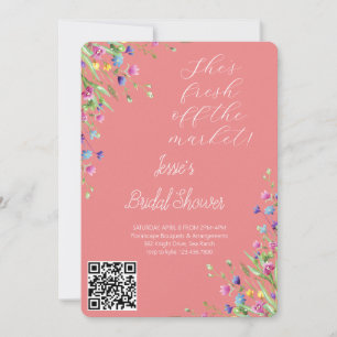 Convites Vaso de Flores de Aquarela Chuveiro de Noiva Jardi