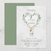 Vaso de Monograma Rústico | Casamento de Folhagens