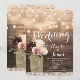 Convites Vaso de Pedra com Flores e Luzes Casamento Rústico