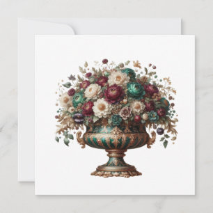 Convites Vaso Floral da Baviera Vitoriana