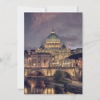 Convites Vatican night sky destination wedding Rome Italy
