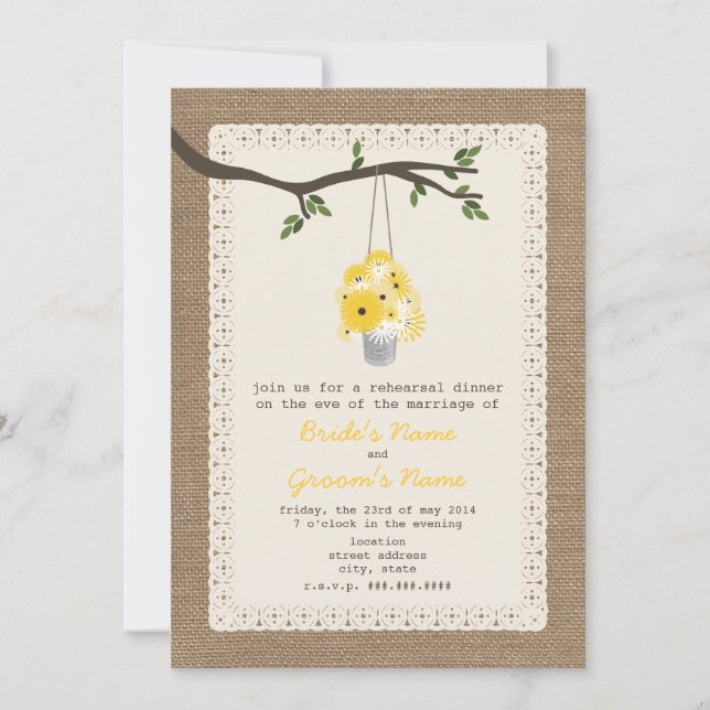 Convites Vazamento De Lata De Vazamento Insulado No Ensaio  (Frente)