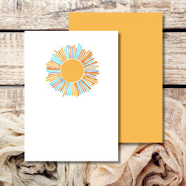 Convites Vazio Adicione Seu Próprio Sol De Boho Aqui Vem O