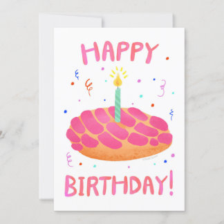 Convites Vazio Birthday Pan Dulce Concha DIY