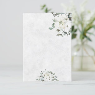 Convites Vazio de Ivory Watercolor Casado floral