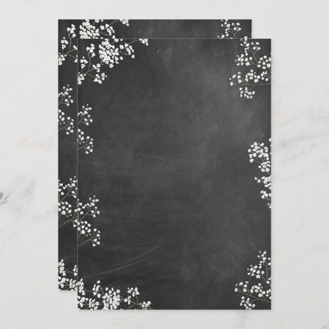 Convites Vazio DIY Crie o quadro respiratório do seu própri (Frente/Verso)