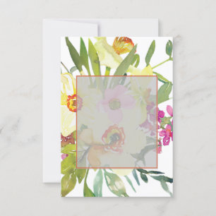 Convites Vazio do casamento de daffodils elegantes