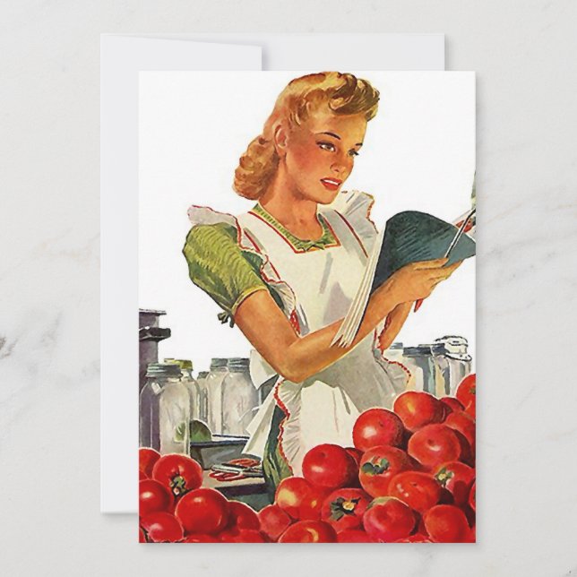 Convites Vazio do Partido para Canning da Cozinha de Ocupaç (Frente)