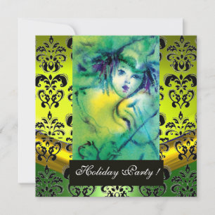 CONVITES VAZIO EM VERDE, AMARELO, NEGRO GEM MONOGRAMA